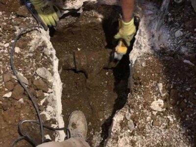 Fixing Hole by Mudjack Concrete LLC