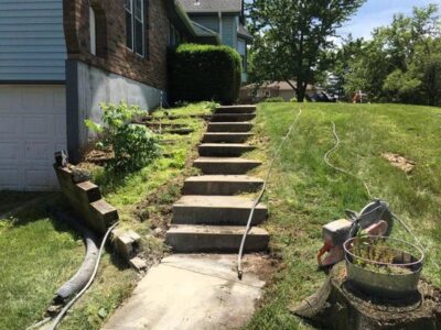 Outdoor Stairs by Mudjack Concrete LLC